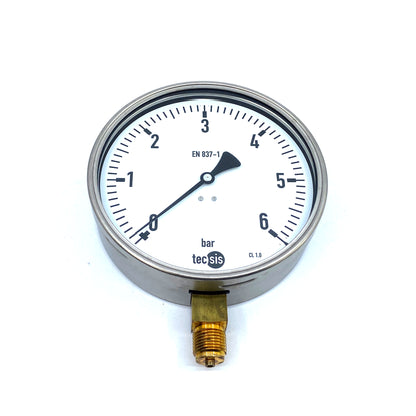 TECSIS P1536B074001 Pressure gauge 0-6 bar 160mm G1/2B pressure gauge 