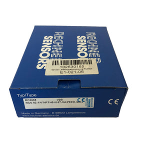 Calculator Sensors RC0005 RCS-02-1/4″NPT/45-N-27-VA/PEEK-STEX 