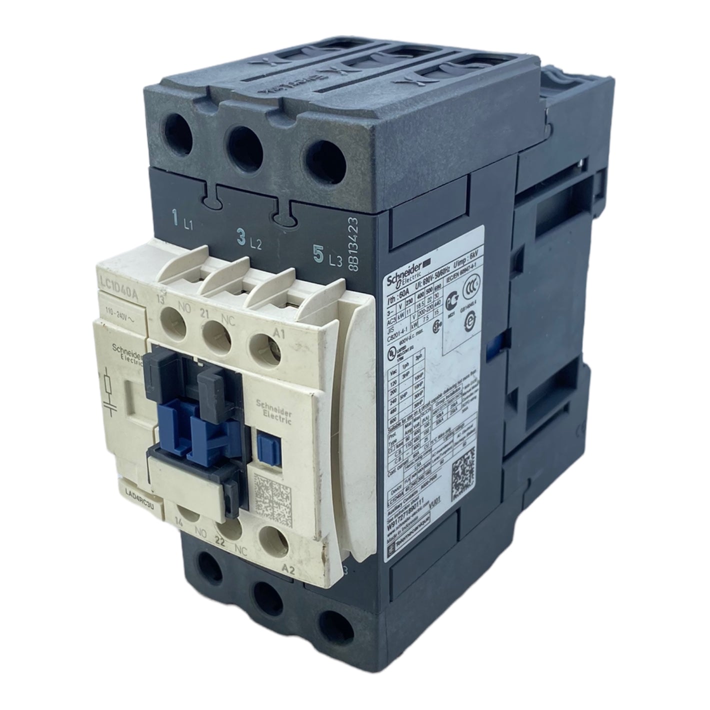 Schneider Electric LC1D40A power contactor 