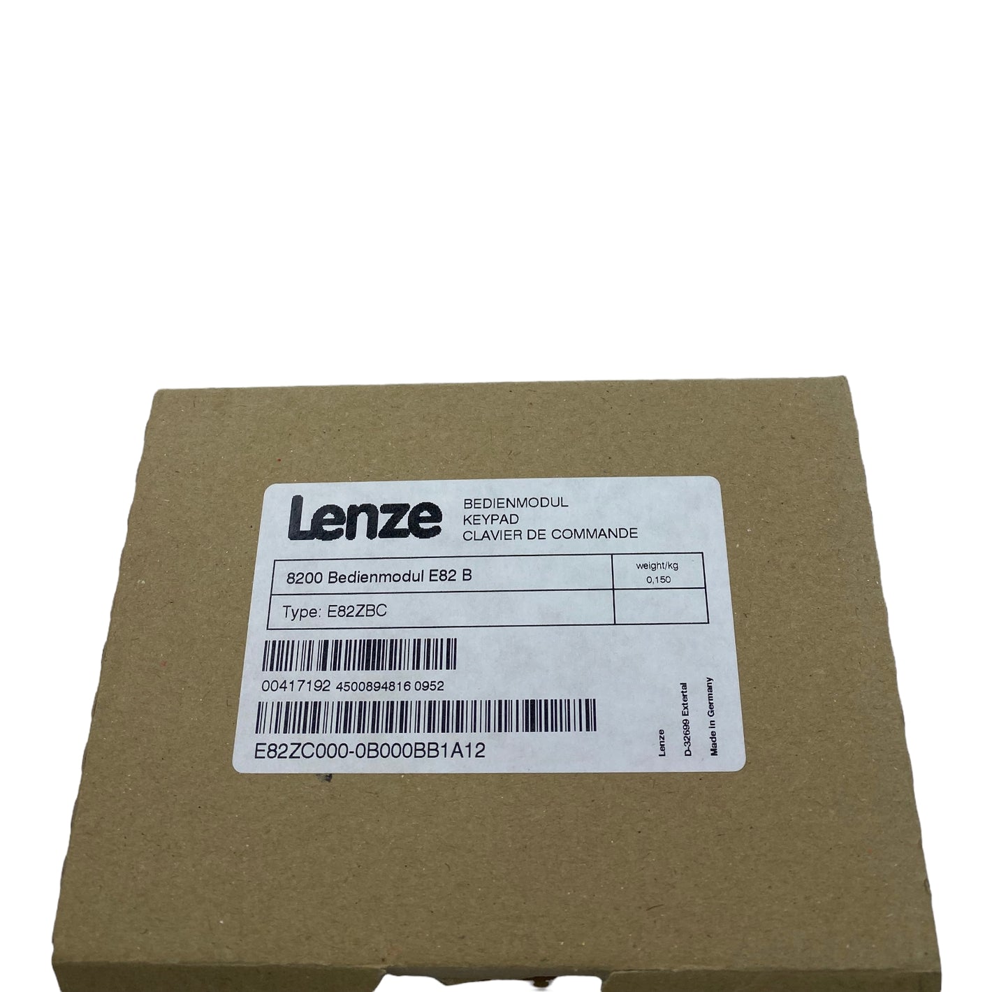 Lenze E82ZBC 8200 control module E 82 B 