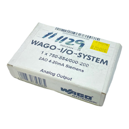 Wago 750-554/000-200 PLC analog output module 2-channel analog output terminal 