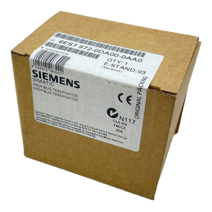 Siemens 6ES7972-0DA00-0AA0 terminating resistor SIMATIC DP, RS-485 