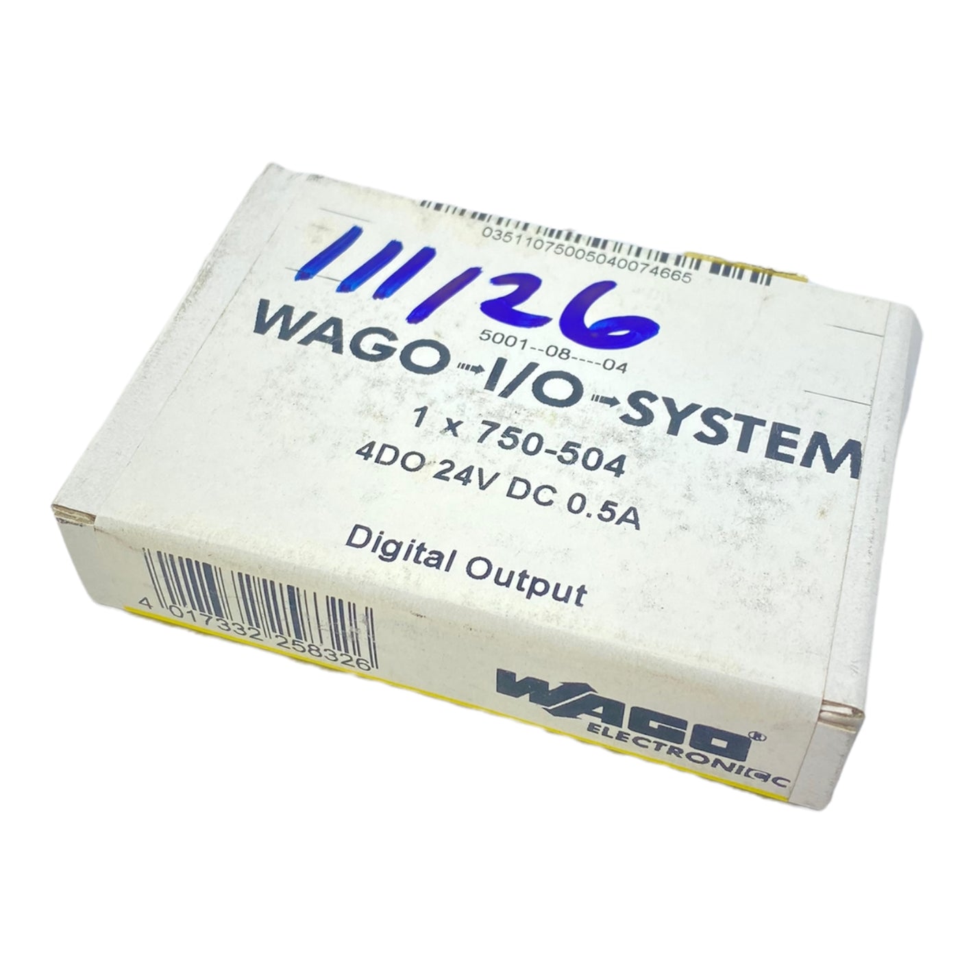 Wago 750-504 4-channel digital output; DC 24V; 0.5A 