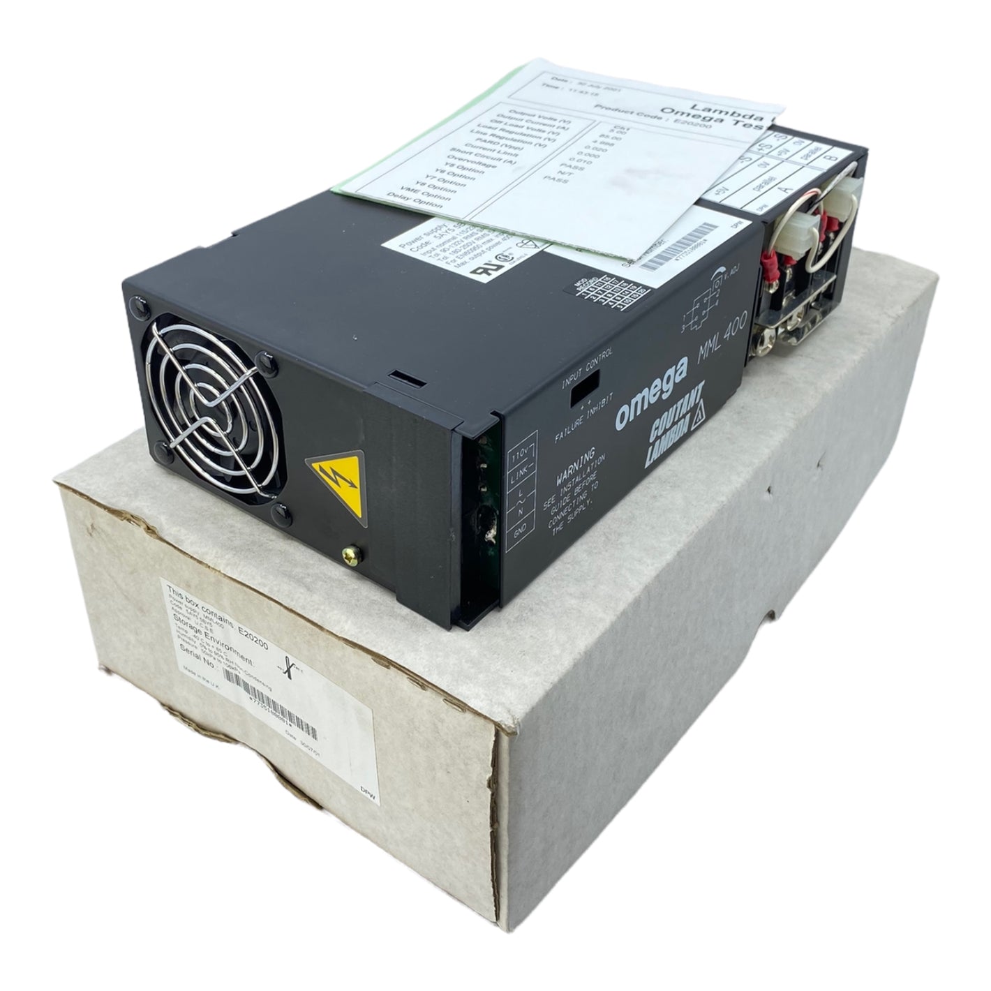 Coutant Lambda Omega MML400 Power Supply 