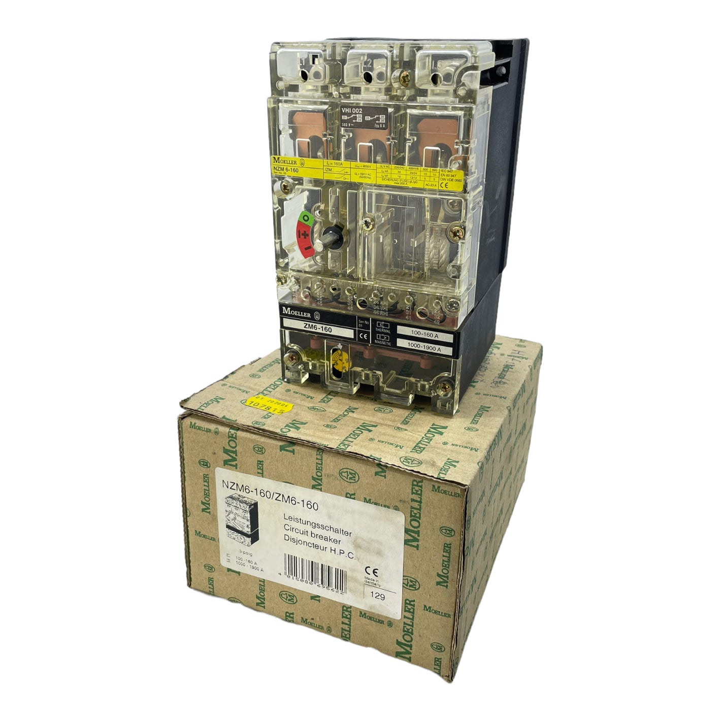 Moeller NZM6-160 circuit breaker 160A 3-pole circuit breaker 