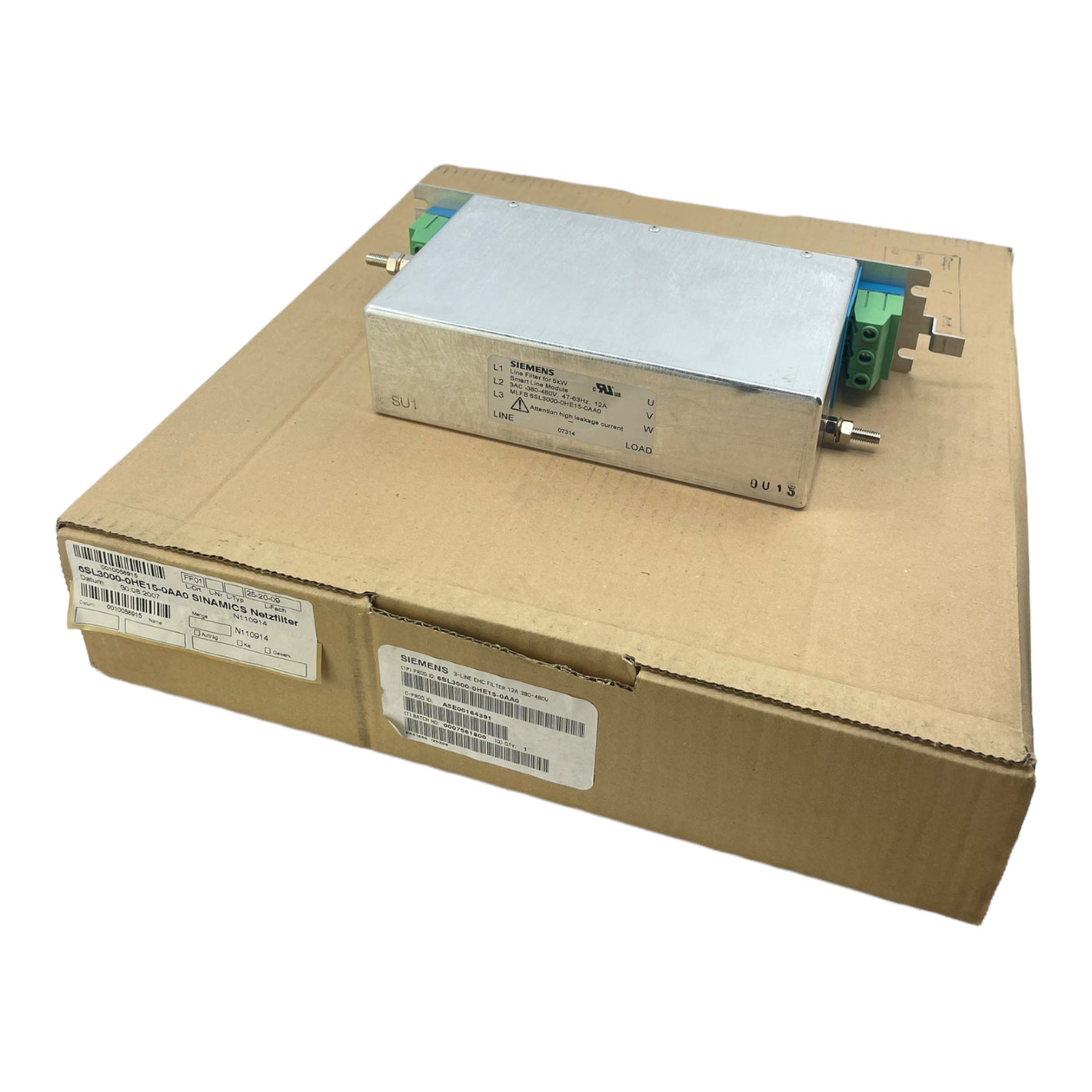 Siemens 6SL3000-0HE15-0AA0 mains filter input: 3AC 380-480V, 50/60Hz 