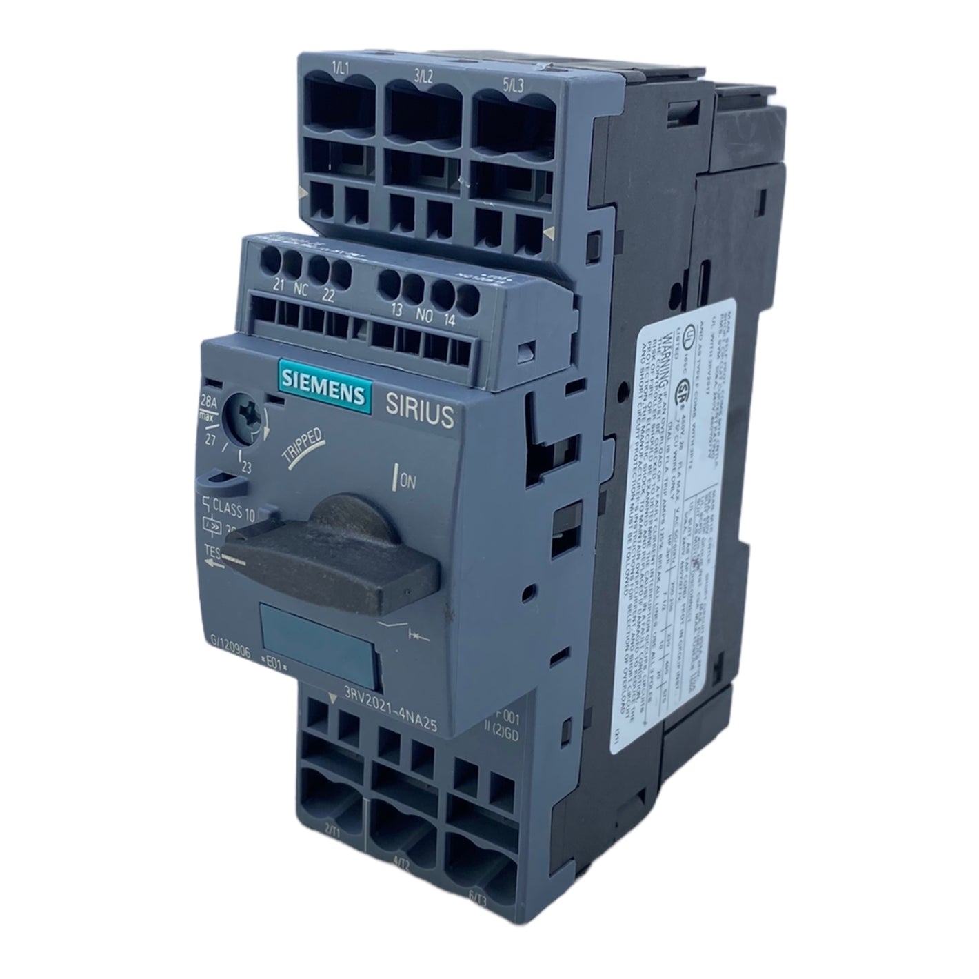 Siemens 3RV2021-4NA25 circuit breaker 690 V/AC 3-pole 