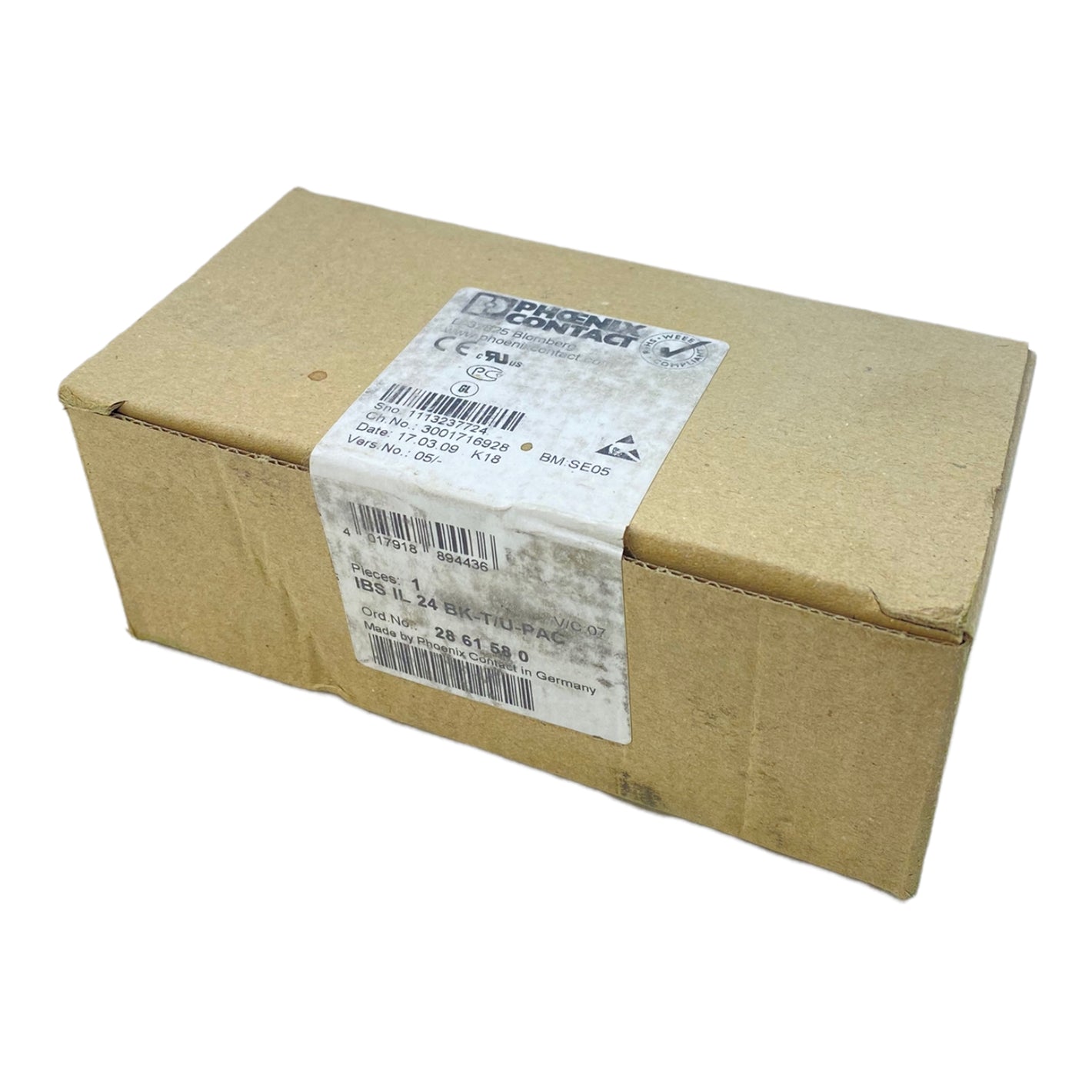 Phoenix Contact 2861580 bus coupler 24 V DC IP20 