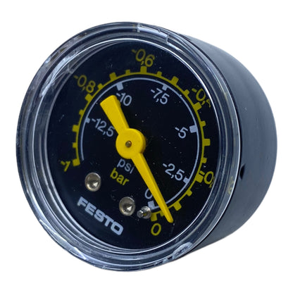 Festo -1 to 0 bar pressure gauge black 