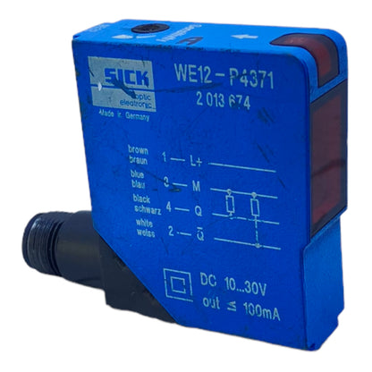 Sick WE12-P4371 Diffuse mode sensor 2013674 10...30V DC 100mA 