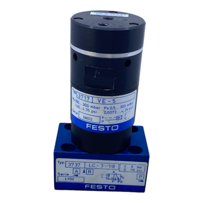 Festo VE-5 + LC-3-1/8 amplifier + valve 100...300mbar / 0...8 bar 