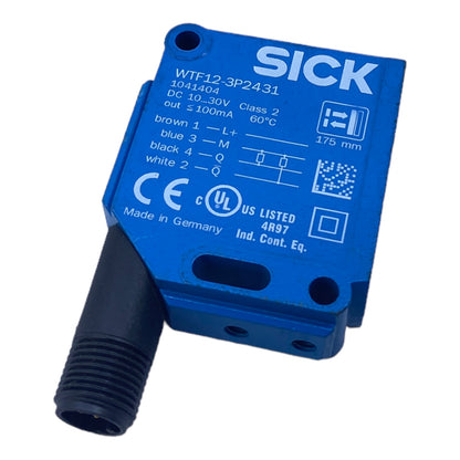 Sick WTF12-3P2431 Diffuse mode sensor 1041404 10... ..30V DC 100mA 