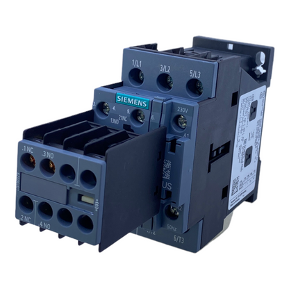 Siemens 3RT2024-1AP04 power contactor +3RH2911-1HA11 12A 5.5kW 400V 230V AC 50Hz 