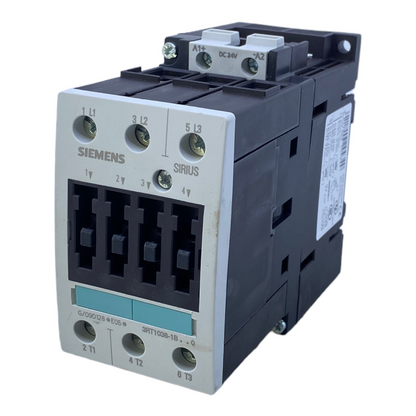 Siemens 3RT1036-1BB40 power contactor 50 A 22 kW 400V 24V DC 3-pole 