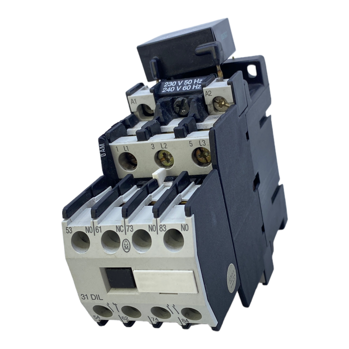 Klöckner Moeller DIL0AM circuit breaker 230V 50Hz / 240V 60Hz 