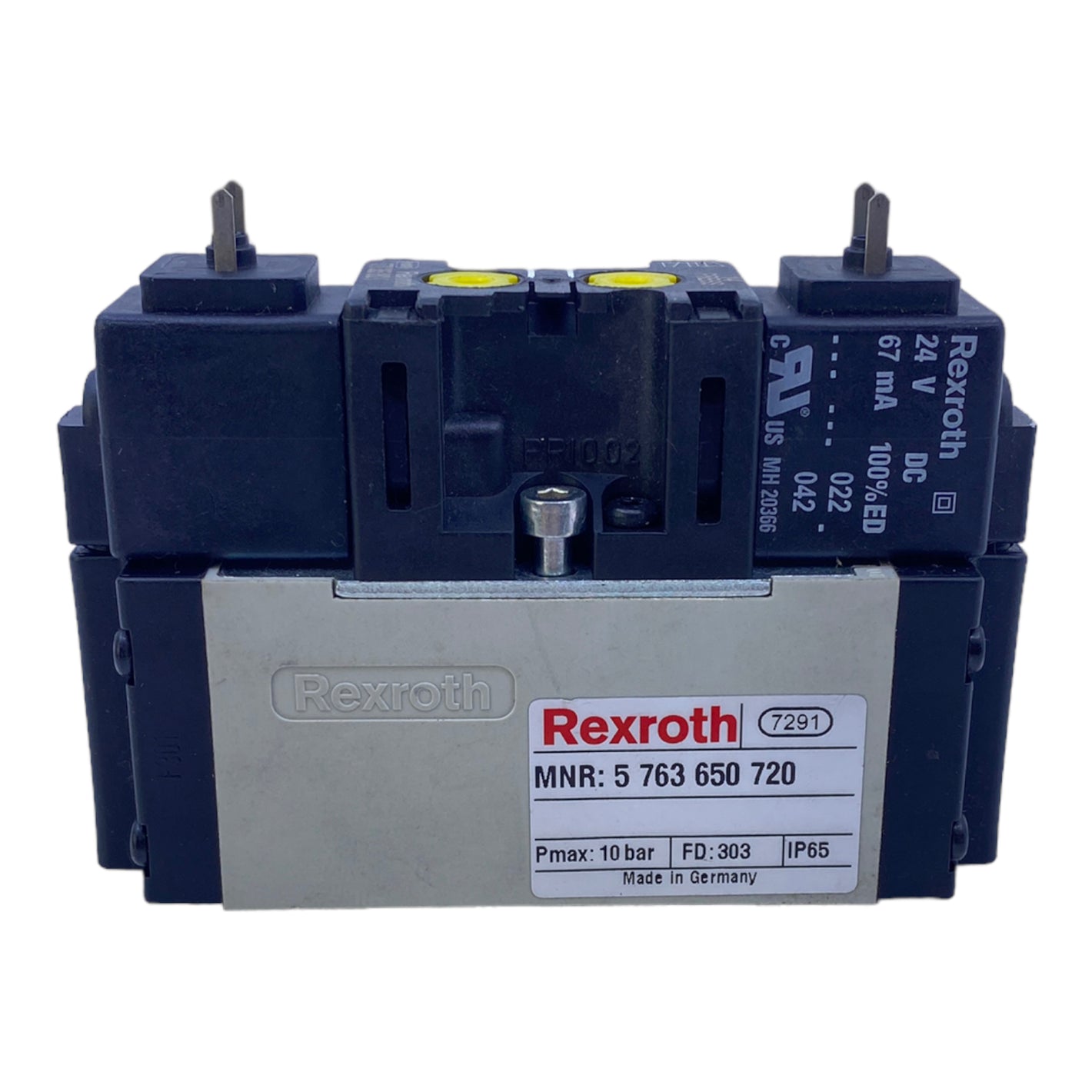 Rexroth 5763650720 solenoid valve 24V DC 67mA 10 bar 