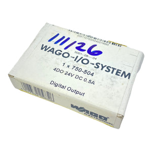 Wago 750-504 4-channel digital output; DC 24V; 0.5A 