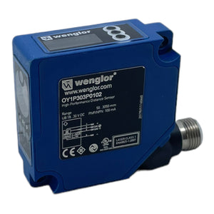 Wenglor OY1P303P0102 Laser Distance Sensor 18-30VDC 50-3050mm PNP/NPN 100mA 