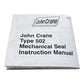 John Crane 0330/502/--/BO/411B mechanical seal T502/GR1C1/BO 33mm 