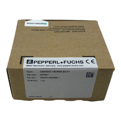 Pepperl+Fuchs OBS4000-18GM60-E5-V1 retro-reflective sensor sealed 
