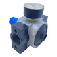 Festo LR-D-MAXI pressure control valve 159627 with pressure gauge 0.5 to 12 bar 