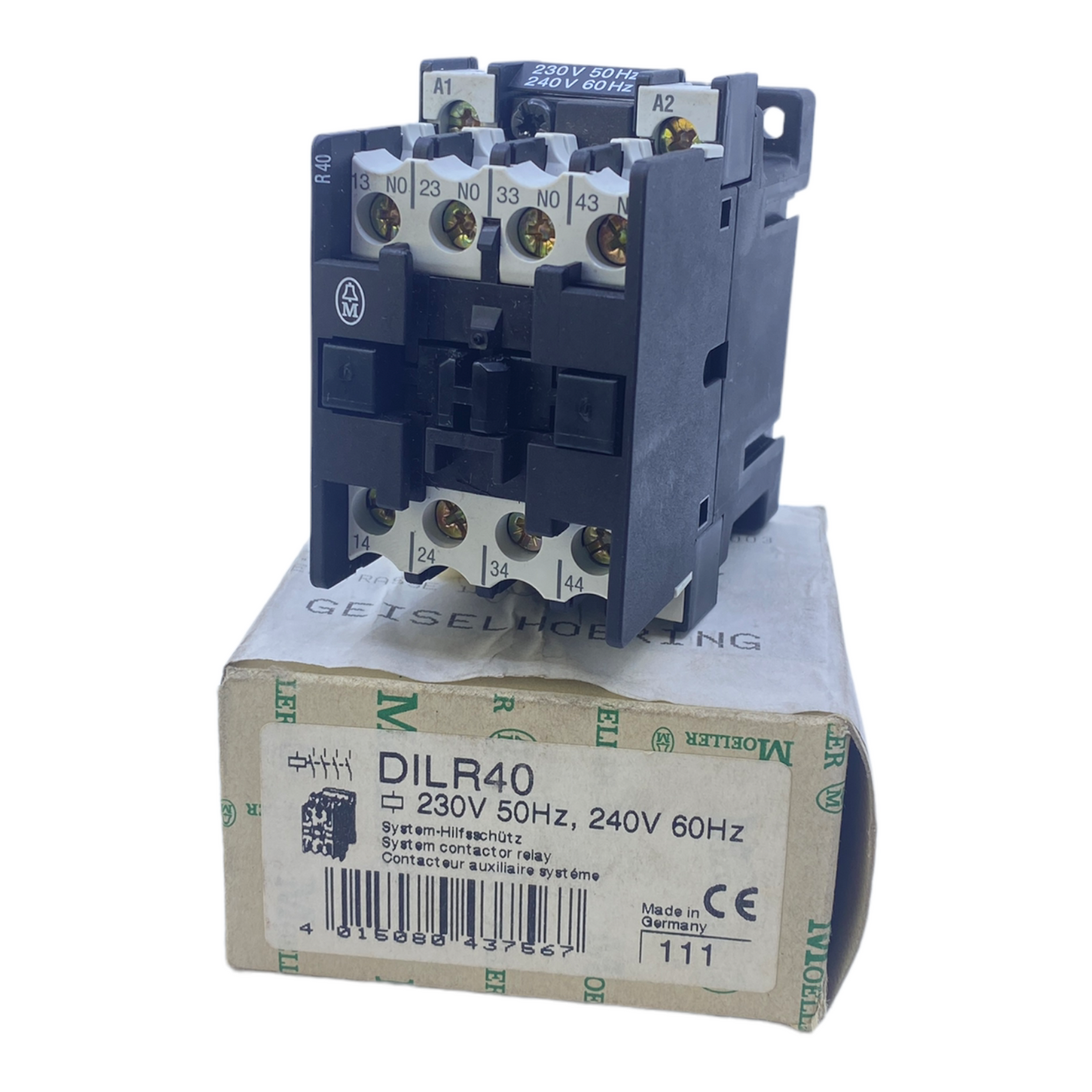 Moeller DILR40 contactor relay 230V 50Hz, 240V 60Hz 