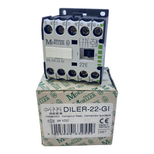 Moeller DILER-22-GI contactor relay 24V DC 6A 2 NC 2 NO DIN rail 