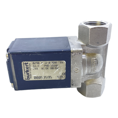 Bürkert 00053595 solenoid valve 24V AC/DC 80/6W 15bar 
