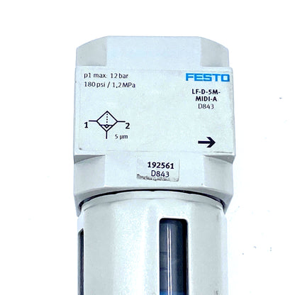 Festo LF-D-5M-MIDI-A filter 192561 2 to 12 bar 