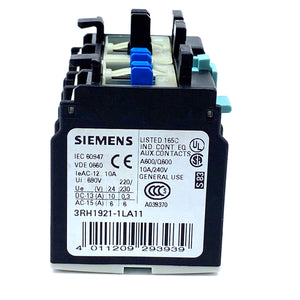 Siemens 3RH1921-1LA11 auxiliary switch