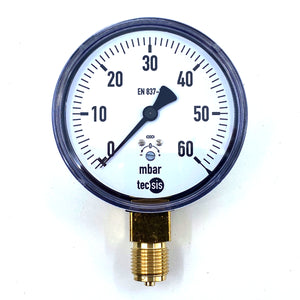 Tecsis NG/DIA P1563M062002 manometer 0-60mbar pressure gauge 