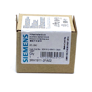 Siemens 3RH1911-2FA02 auxiliary switch block