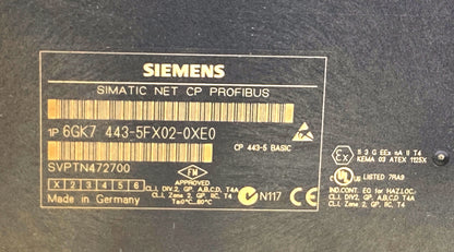 Siemens 6GK7443-5FX02-0XE0 communications processor 
