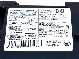 Siemens 3RT1026-1BB44 power contactor AC-3 25 A, 11 kW / 400 V DC 24 V 